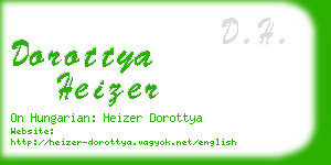 dorottya heizer business card